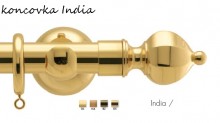 GARNÝŽ INDIA o průměru 30 mm v barvě lesklé mosazi z kolekce Mottura LUX.